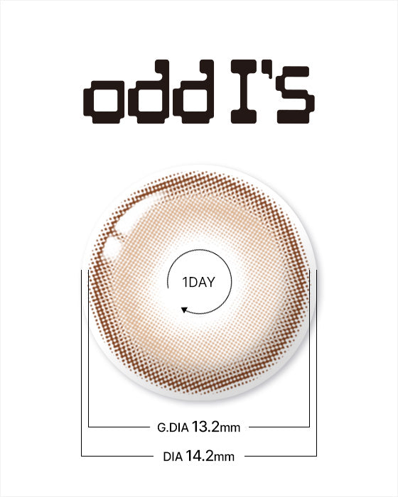 1Day Odd I's Soft brown