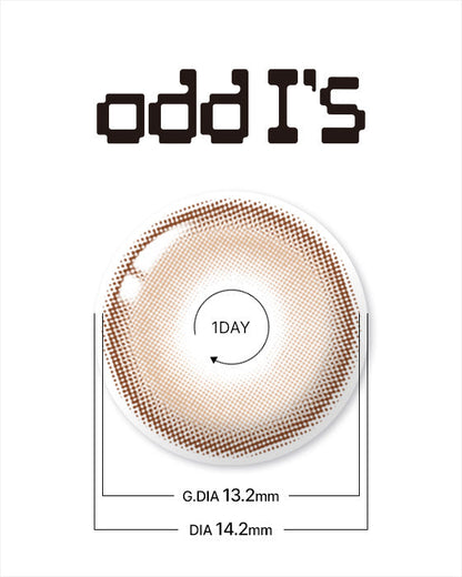 1Day Odd I's Soft brown